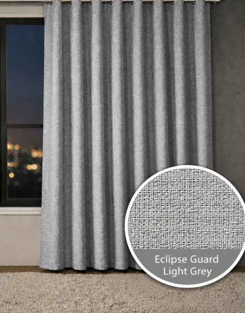 Grey Block Out Curtain
