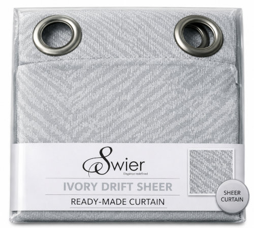 Silver Sheer Curtain