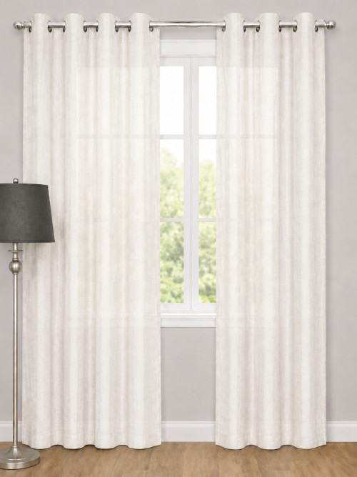 White Sheer Curtain
