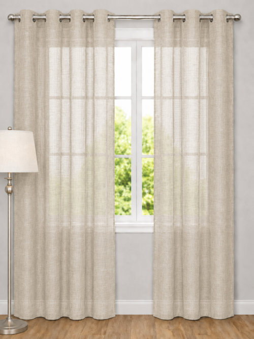 Sterling Silver Sheer Curtain-Stone